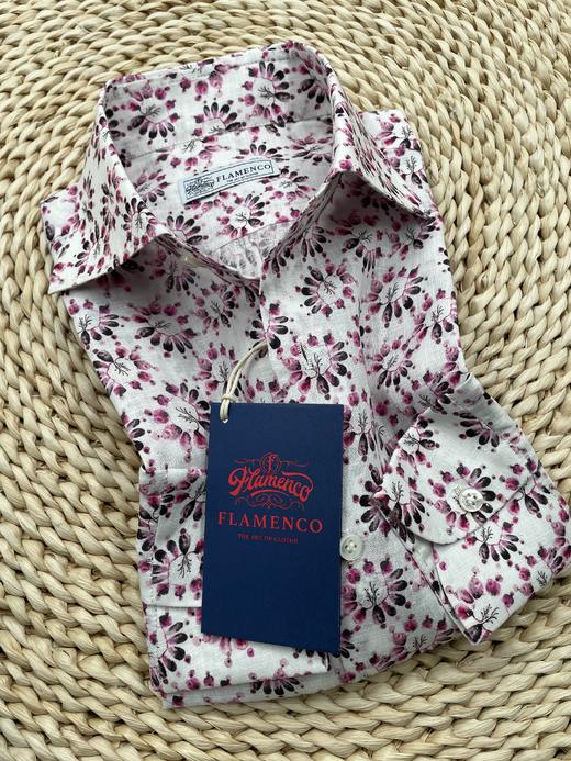 「2025爱好者直选52款」Flamenco 法国亚麻印花意式工艺衬衫 商品图4