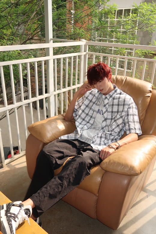 W429322173格纹做旧短袖衬衫 商品图2