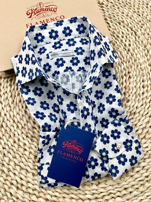 「2025爱好者直选52款」Flamenco 法国亚麻印花意式工艺衬衫 商品图9