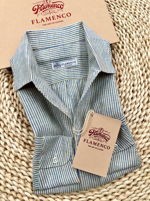 「2025爱好者直选32款」Flamenco 高支数法国亚麻意式工艺衬衫 商品图8