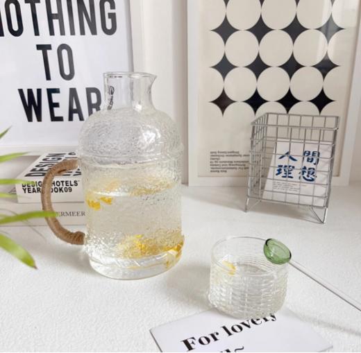 🍹【慕系MUXI复古麻绳冷水壶】🔺采用高硼硅耐热玻璃材质，纯手工制作🔥 🔺创意麻绳手衬托的水壶更加精致独特🌈 商品图3