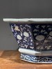 刷蓝地拔白刻花八方大盆，顺丰包邮 商品缩略图3