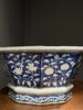 刷蓝地拔白刻花八方大盆，顺丰包邮 商品缩略图6
