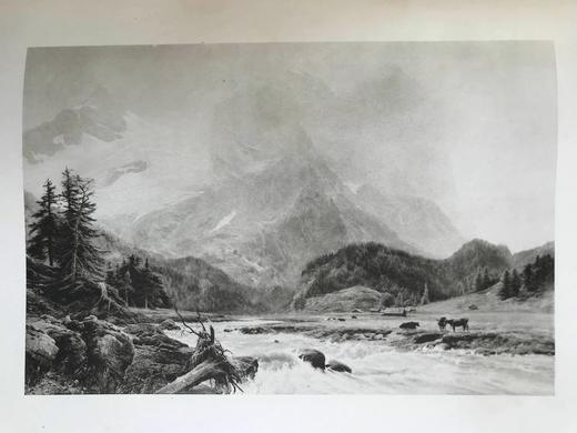 32.5*25.5cm！1898年 乔治·维卡特·科尔的生平与画作（全3卷合订本） 百余幅插图 漆布精装8开 商品图12