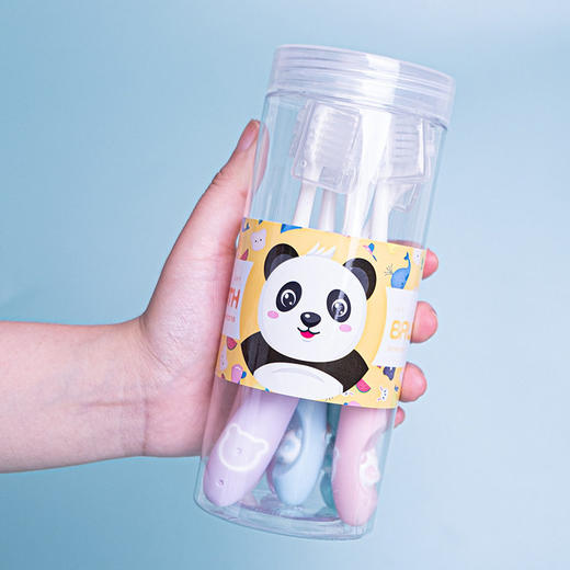  佐禧佑福儿童软毛牙刷四色6支桶装 商品图2