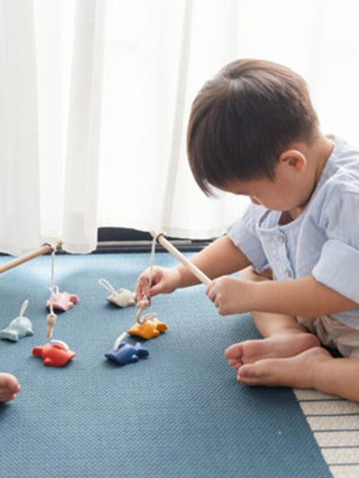 Plantoys 钓鱼玩具婴儿互动游戏手眼协调平衡儿童木制益智礼物 3岁+ 商品图2