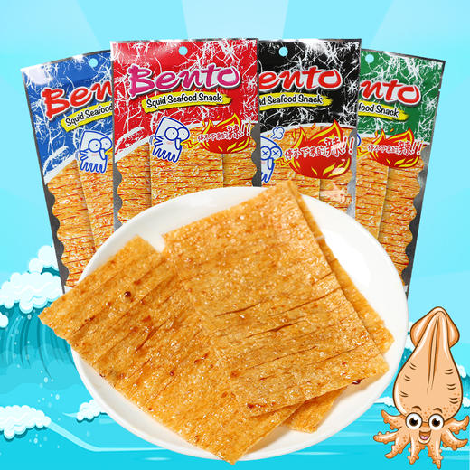 泰国进口 拌多乐甜辣/超辣味鱿鱼片20g/袋 商品图0