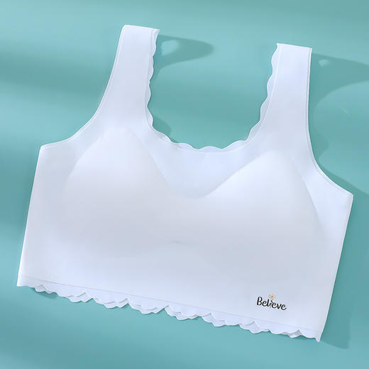 【少女必备！第二件0元】初高中学生内衣，安全无忧；背心样式，宽肩舒适。拆卸杯垫随心换，3D连体插片不闷汗。少女乃至大童都不用愁，健康柔软伴你成长，不露痕迹，防凸点，青春无忧！ 商品图5