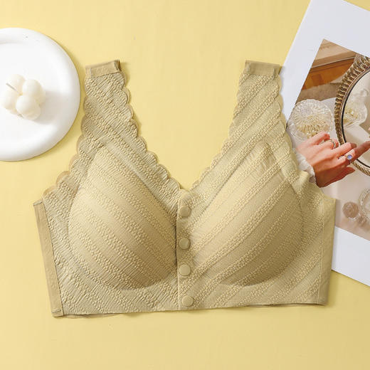 2件装【妈妈专属 前扣内衣】岁月虽移，美貌仍在；新款泡泡蕾丝中老年文胸，聚拢舒适，深U后背美化线条；送母亲、送岳母，情意代表一片舒适好礼！！！ 商品图7