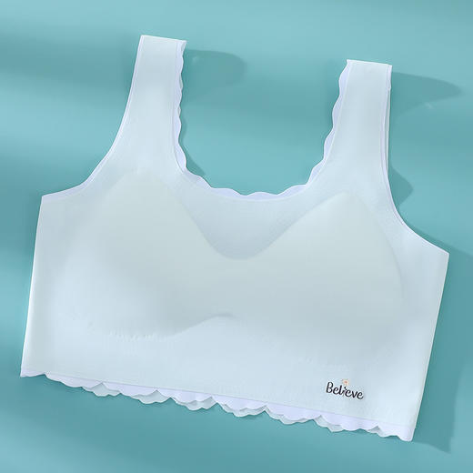【少女必备！第二件0元】初高中学生内衣，安全无忧；背心样式，宽肩舒适。拆卸杯垫随心换，3D连体插片不闷汗。少女乃至大童都不用愁，健康柔软伴你成长，不露痕迹，防凸点，青春无忧！ 商品图8