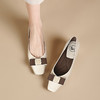 品质好货 | Safiya/索菲娅2024春方头粗跟复古优雅浅口单鞋 SF41111705 商品缩略图1