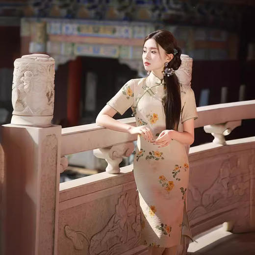 夏季改良年轻款少女高端气质旗袍连衣裙TX8314 商品图1