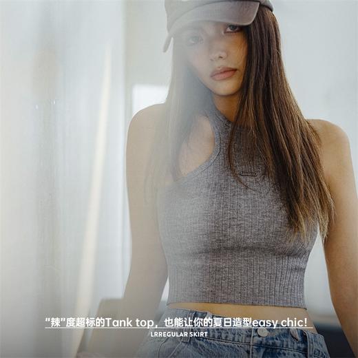 马登无袖工字背心短款美背吊带修身露腰上衣内搭打底外穿辣妹夏女 商品图1
