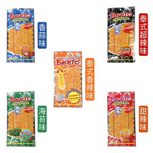 泰国进口 拌多乐甜辣/超辣味鱿鱼片20g/袋 商品图3