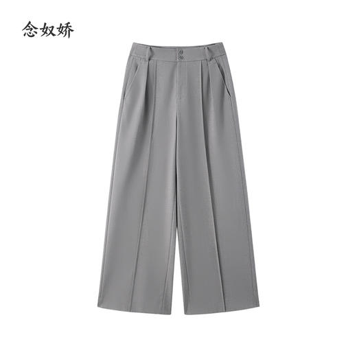 【商场同款】CNT4350 “ 灰色直筒裤 ” 经典而中性的色调 大气飒美 捏梗设计让腿部看起来更加笔直 面料轻薄舒适 商品图10