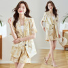 冷淡系印花西装短裤套装，薄款时尚两件套HR-SNX2810 商品缩略图3