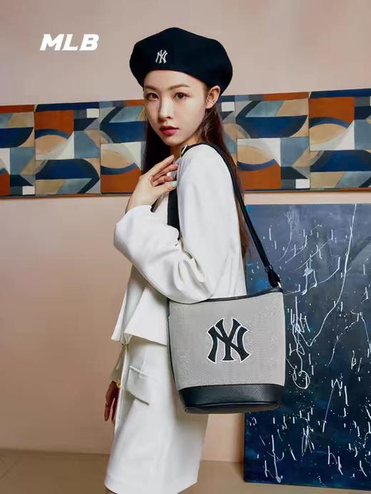 MLB官方男女情侣水桶包经典挎包时尚明星同款休闲百搭BMS07 商品图2