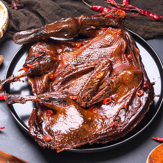 自营（月亮湾）-酱板鸭 湖南特产 香辣整只板鸭 商品图8