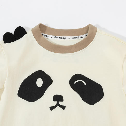 贝贝怡童装儿童t恤长裤套装2024新款透气宽松防晒裤男童女童夏装ZB2DT025 商品图3