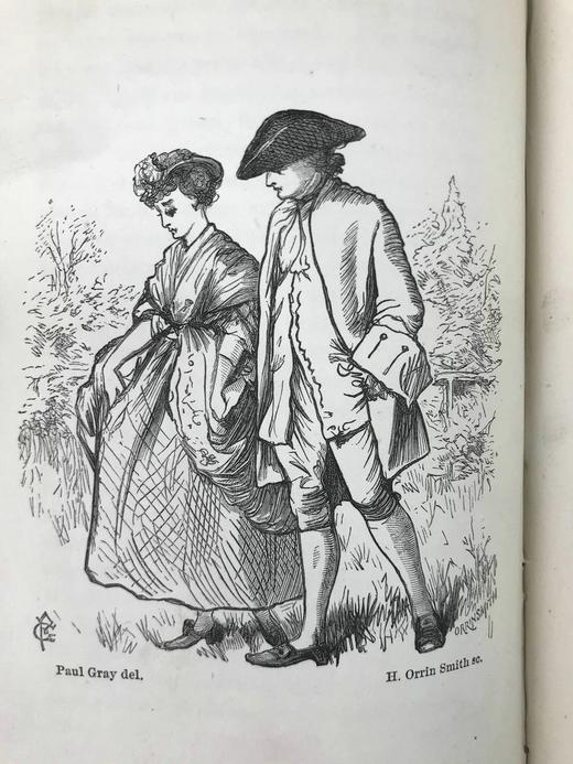 1868年 安德鲁·哈里代《野蛮人俱乐部》 10余幅精美插图 真皮精装26开 商品图5