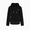 EMPORIO ARMANI EA7 阿玛尼 男士字母徽标棉质混纺连帽运动卫衣 黑色 3DPM19 PJUXZ 1200 商品缩略图0