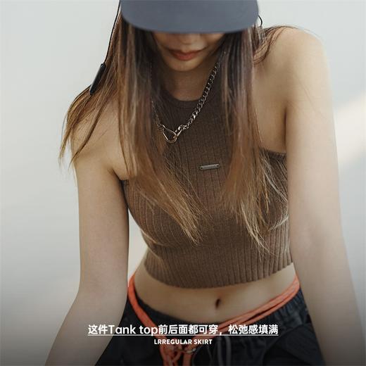马登无袖工字背心短款美背吊带修身露腰上衣内搭打底外穿辣妹夏女 商品图3