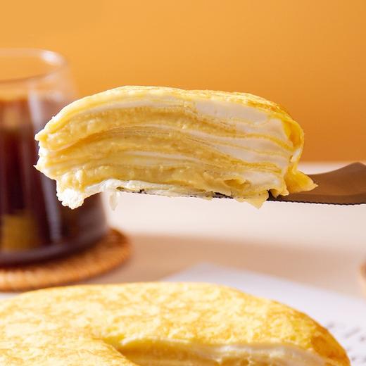 【猫山王榴莲千层蛋糕】每个蛋糕含188g纯果肉，采用进口安佳动物奶油，无反式脂肪酸，液氮急冻更新鲜，拒绝使用香精和果酱 商品图3