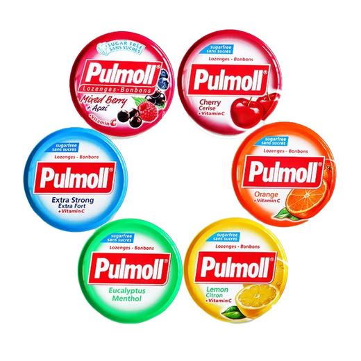 德国飙摩Pulmoll无糖薄荷糖45g约38颗硬糖喉糖强劲糖果多口味香橙/柠檬/薄荷味 商品图5