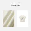 COCO ZONE"涂鸦T“夏季字母印花别致短袖T恤时尚圆领通勤休闲上衣CC2B0889 商品缩略图2