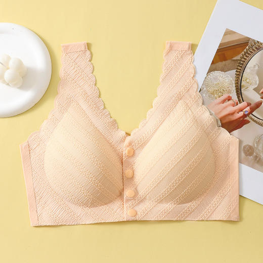 2件装【妈妈专属 前扣内衣】岁月虽移，美貌仍在；新款泡泡蕾丝中老年文胸，聚拢舒适，深U后背美化线条；送母亲、送岳母，情意代表一片舒适好礼！！！ 商品图6