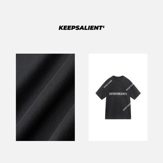 COCO ZONE"美男T"男款夏季设计感字母印花短袖T恤宽松百搭上衣CC1B1203 商品图2