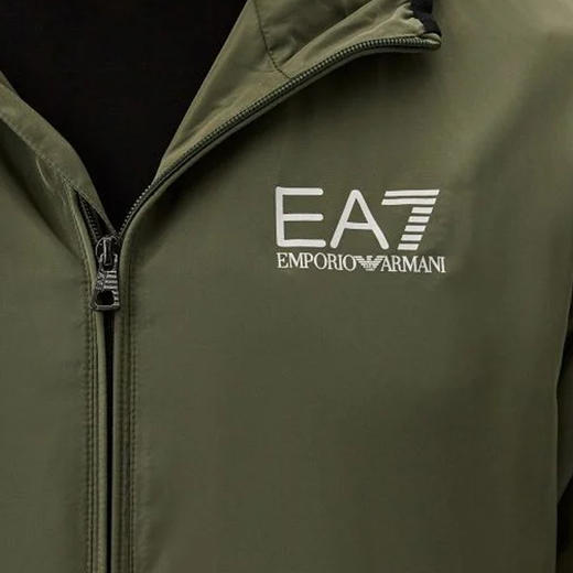 EMPORIO ARMANI EA7 阿玛尼 男士 EA7 徽标印花连帽拉链外套 绿色 8NPB04 PNN7Z 1846 商品图2
