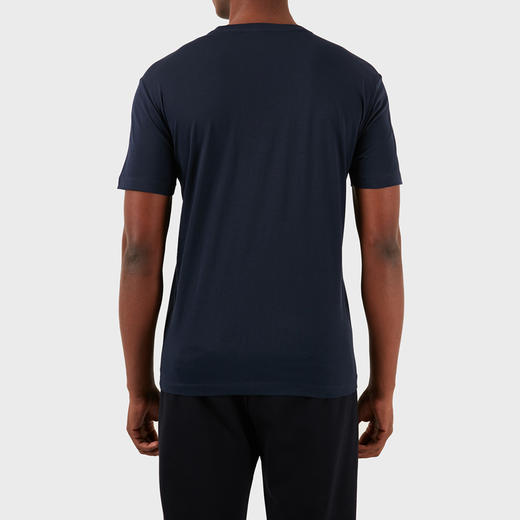 EMPORIO ARMANI EA7 阿玛尼 男士 EA7 徽标印花棉质圆领短袖T恤 蓝色 3DPT07 PJM9Z 1554 商品图1