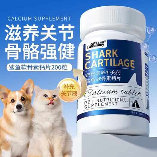 宝莱美露鲨鱼软骨素钙片200片 补钙强健关节 犬猫通用 工厂直供 一手货源！ 商品图1