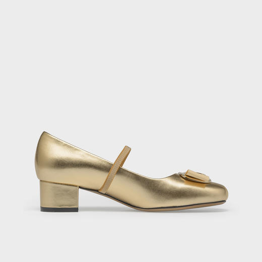 Julia Heuer 复古甜美玛丽珍粗跟鞋 商品图8