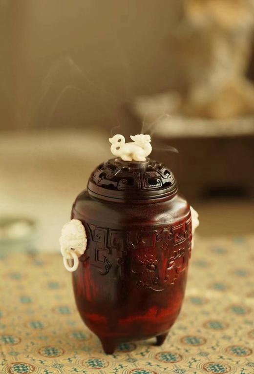 紫檀x鹿角 | 饕鬄纹香炉 商品图3