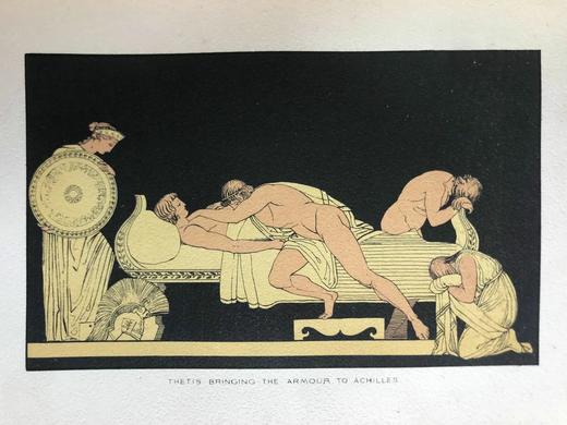 1878年 荷马史诗故事集 24幅插图 漆布精装32开 商品图12