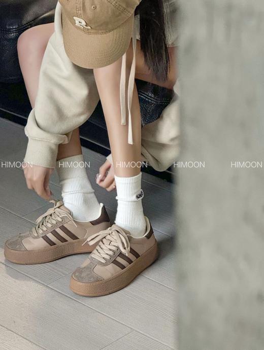 HIMOON-复古厚底德训鞋 商品图1