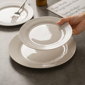 摩登主妇西餐盘家用陶瓷盘子高级感意面盘早餐碟子平盘菜盘牛排盘
