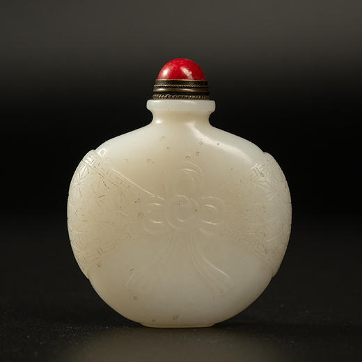 清 玉雕包福鼻烟壶 商品图0