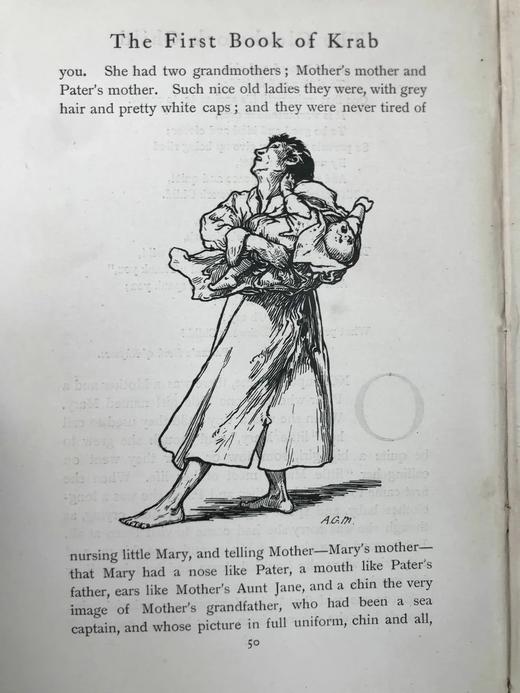 1897年 克拉布的第一本书：圣诞故事集 25幅插图 漆布精装32开 商品图12