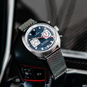 现货瑞士EDOX依度自动机械计时手表SPORTSMAN限量版男士复古防水