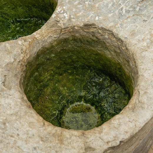 清 石雕双联池圆台及石雕鼓凳（一对） 商品图2