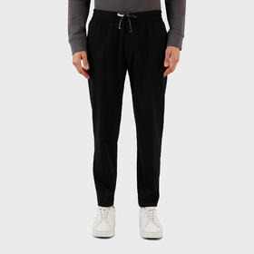 EMPORIO ARMANI 阿玛尼 男士棉质休闲运动裤 黑色 8N1PL6 1JEZZ 0999