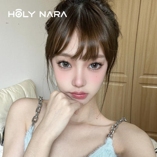 【半年抛】Holy Nara荧光派蓝/灰 直径：14.5mm 含水38%（半年抛1片/盒 不同度数请拍两盒） 商品图3