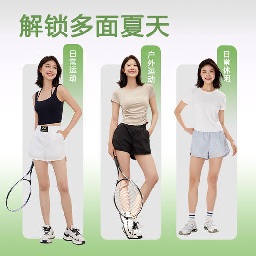 【乐刻甄选】neverme高腰运动短裤带内衬 商品图2