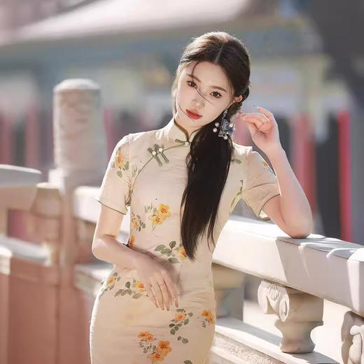 夏季改良年轻款少女高端气质旗袍连衣裙TX8314 商品图2