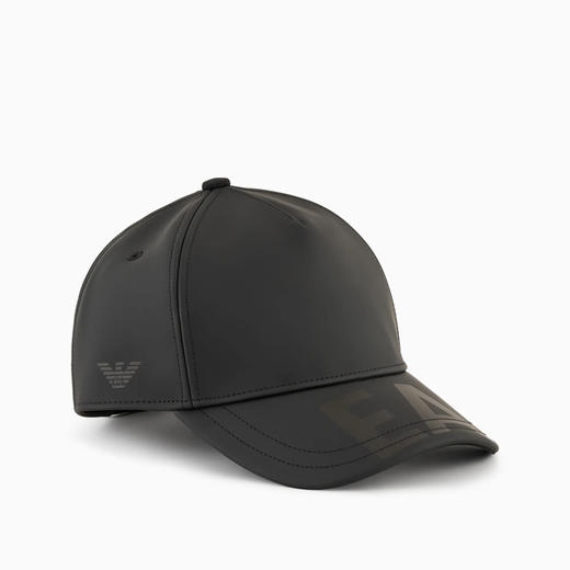 EMPORIO ARMANI 阿玛尼 男士EA 印花涂层尼龙棒球帽 黑色 627484 4R555 00020 商品图0