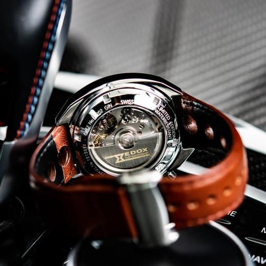 现货瑞士EDOX依度自动机械计时手表SPORTSMAN限量版男士复古防水 商品图2