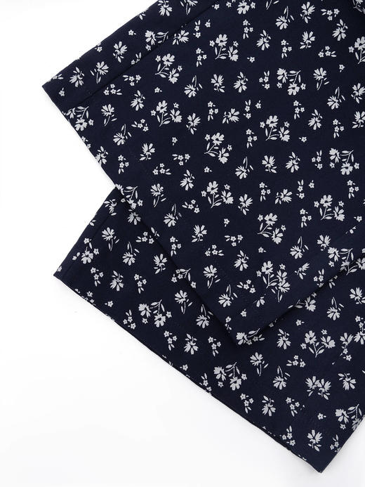 COCO ZONE"碎花裤”夏季高级感印花休闲裤时尚宽松显瘦简约直筒裤CC1B1088 商品图6